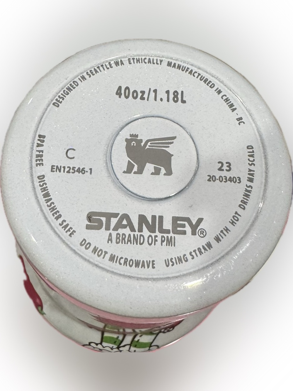 Stanley 40oz White Strawberry Shortcake Travel Mug - Picture 3 of 3